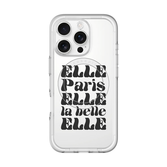 スリムプロテクションプレミアムケース with MagSafe［ ELLE - ELLE Paris ］