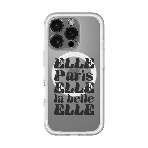スリムプロテクションプレミアムケース with MagSafe［ ELLE - ELLE Paris ］