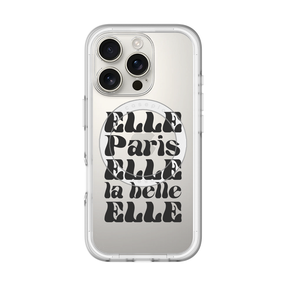 スリムプロテクションプレミアムケース with MagSafe［ ELLE - ELLE Paris ］