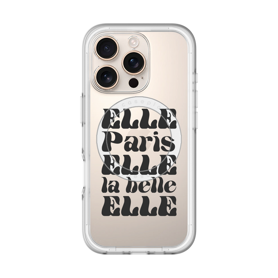 スリムプロテクションプレミアムケース with MagSafe［ ELLE - ELLE Paris ］