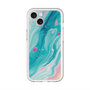 スリムプロテクションプレミアムケース with MagSafe［ Color Rain - オリジナル - Serene Wave ］