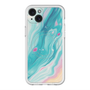 スリムプロテクションプレミアムケース with MagSafe［ Color Rain - オリジナル - Serene Wave ］