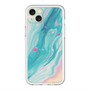 スリムプロテクションプレミアムケース with MagSafe［ Color Rain - オリジナル - Serene Wave ］