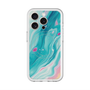 スリムプロテクションプレミアムケース with MagSafe［ Color Rain - オリジナル - Serene Wave ］