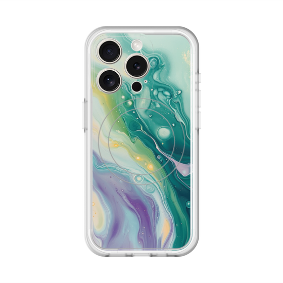 スリムプロテクションプレミアムケース with MagSafe［ Color Rain - オリジナル - Dusky Forest ］