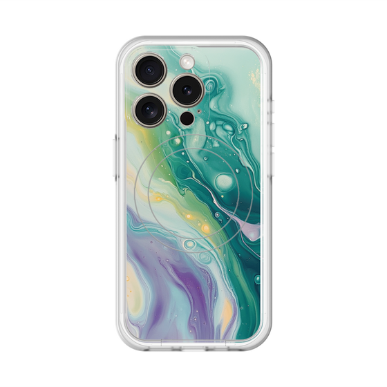 スリムプロテクションプレミアムケース with MagSafe［ Color Rain - オリジナル - Dusky Forest ］
