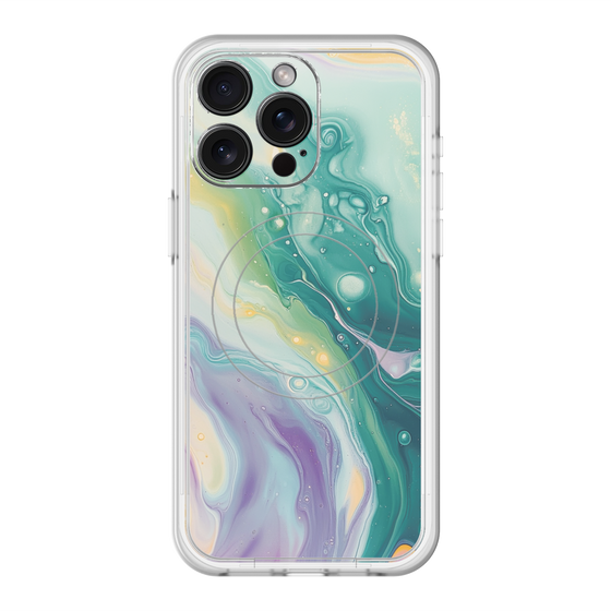スリムプロテクションプレミアムケース with MagSafe［ Color Rain - オリジナル - Dusky Forest ］