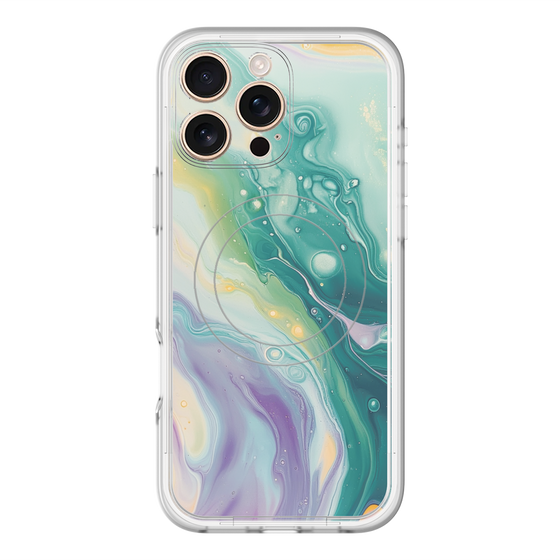 スリムプロテクションプレミアムケース with MagSafe［ Color Rain - オリジナル - Dusky Forest ］