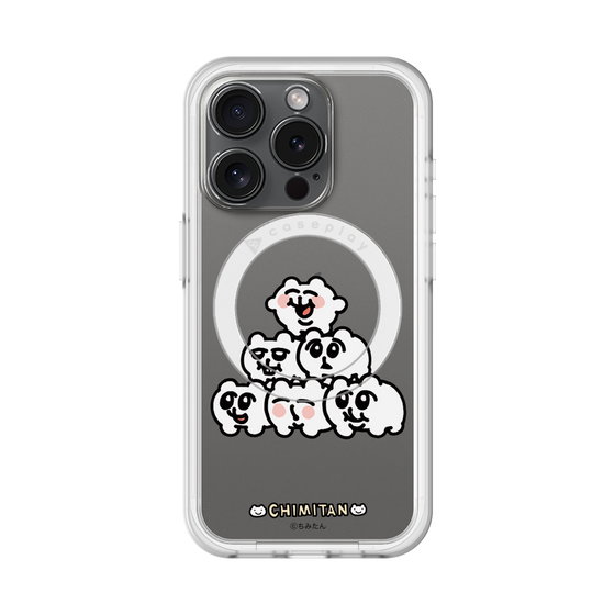 スリムプロテクションプレミアムケース with MagSafe［ ちみたん - ピラミッド ］