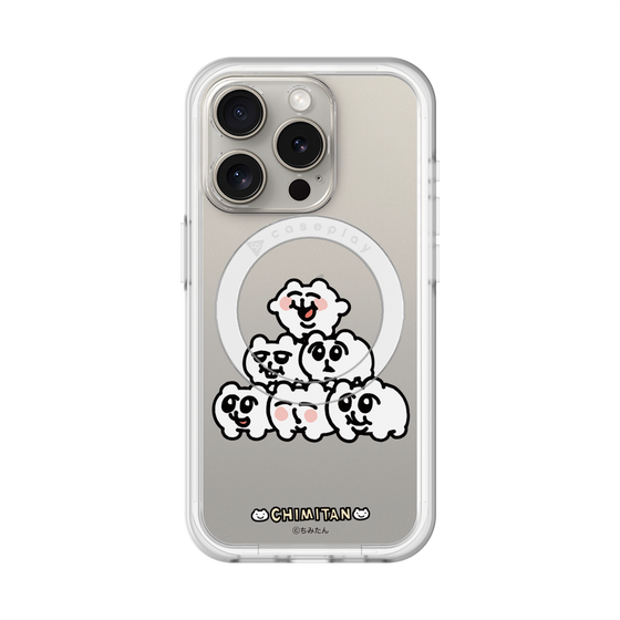 スリムプロテクションプレミアムケース with MagSafe［ ちみたん - ピラミッド ］