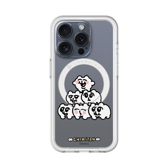 スリムプロテクションプレミアムケース with MagSafe［ ちみたん - ピラミッド ］
