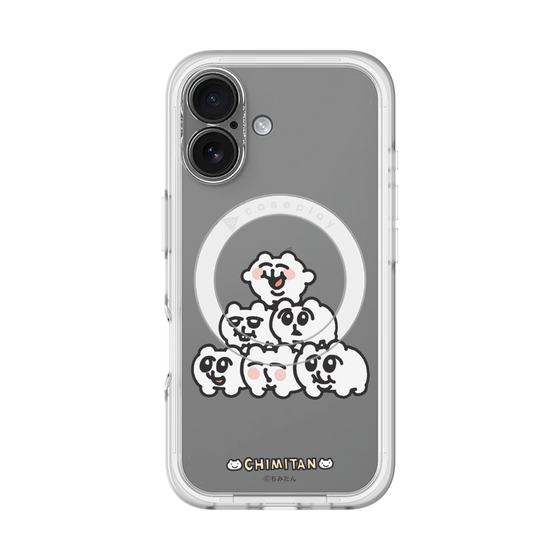 スリムプロテクションプレミアムケース with MagSafe［ ちみたん - ピラミッド ］