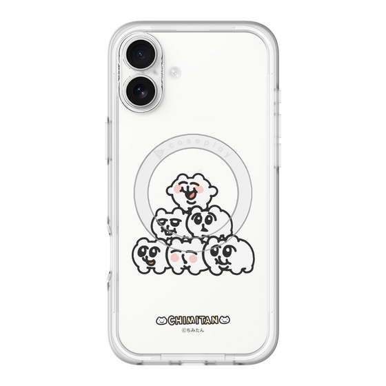 スリムプロテクションプレミアムケース with MagSafe［ ちみたん - ピラミッド ］