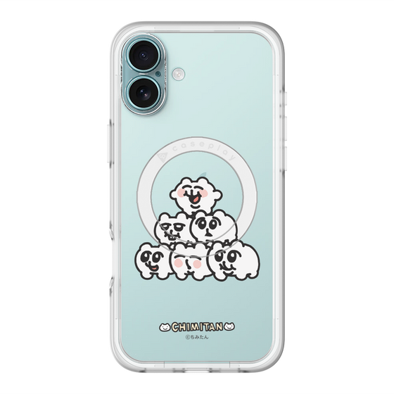 スリムプロテクションプレミアムケース with MagSafe［ ちみたん - ピラミッド ］