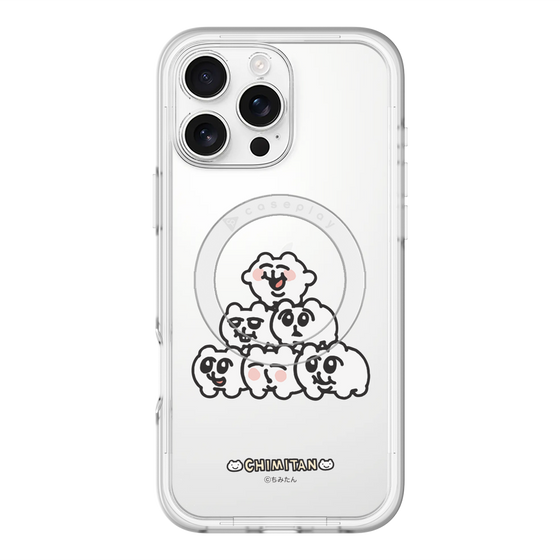スリムプロテクションプレミアムケース with MagSafe［ ちみたん - ピラミッド ］