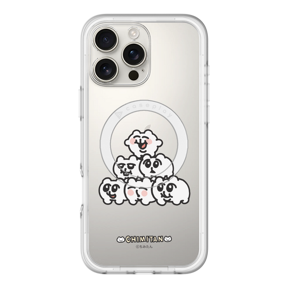 スリムプロテクションプレミアムケース with MagSafe［ ちみたん - ピラミッド ］