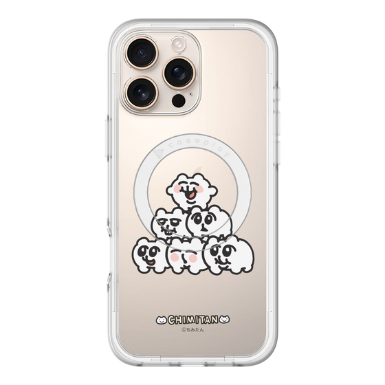 スリムプロテクションプレミアムケース with MagSafe［ ちみたん - ピラミッド ］