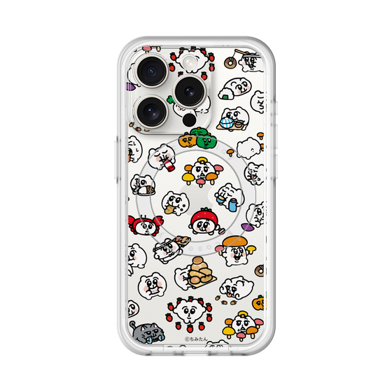 スリムプロテクションプレミアムケース with MagSafe［ ちみたん - ちみたんがいっぱい - 食べ物編 ］