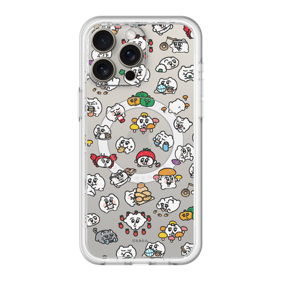 スリムプロテクションプレミアムケース with MagSafe［ ちみたん - ちみたんがいっぱい - 食べ物編 ］