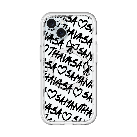 スリムプロテクションプレミアムケース with MagSafe［ Samantha Thavasa - スクリッタ - クリア ］