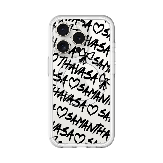 スリムプロテクションプレミアムケース with MagSafe［ Samantha Thavasa - スクリッタ - クリア ］