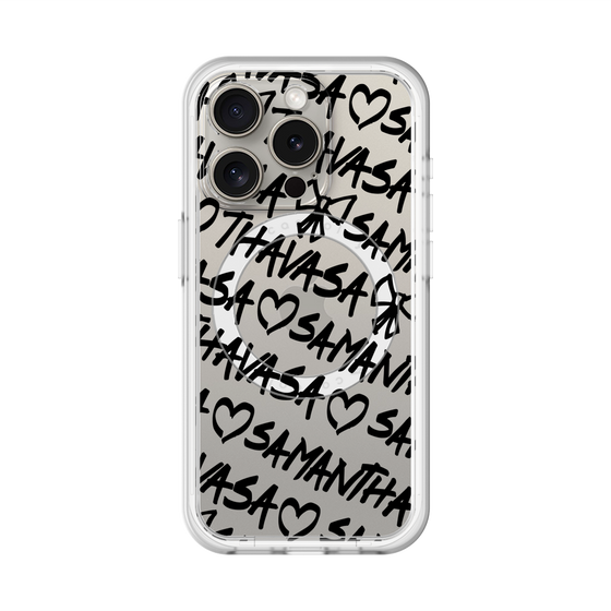 スリムプロテクションプレミアムケース with MagSafe［ Samantha Thavasa - スクリッタ - クリア ］