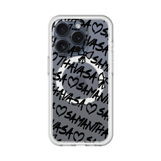スリムプロテクションプレミアムケース with MagSafe［ Samantha Thavasa - スクリッタ - クリア ］