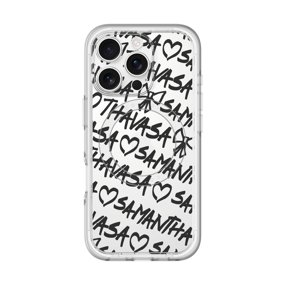 スリムプロテクションプレミアムケース with MagSafe［ Samantha Thavasa - スクリッタ - クリア ］