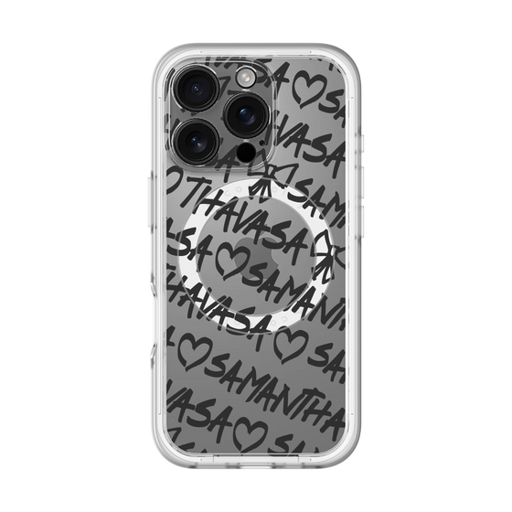 スリムプロテクションプレミアムケース with MagSafe［ Samantha Thavasa - スクリッタ - クリア ］
