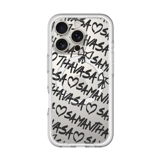 スリムプロテクションプレミアムケース with MagSafe［ Samantha Thavasa - スクリッタ - クリア ］