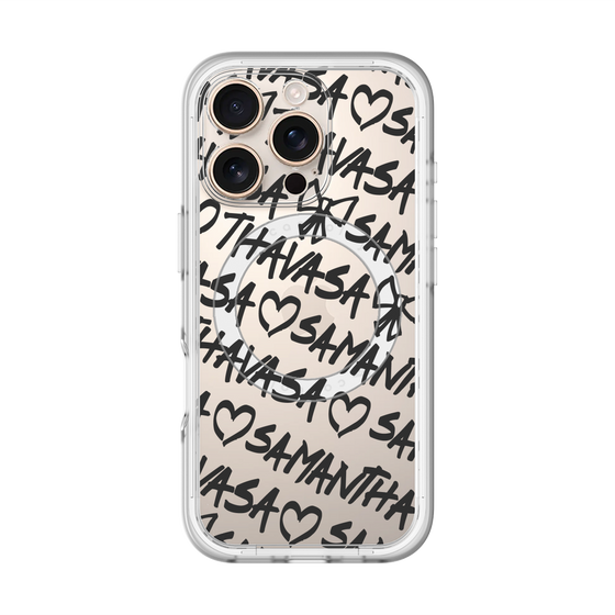 スリムプロテクションプレミアムケース with MagSafe［ Samantha Thavasa - スクリッタ - クリア ］