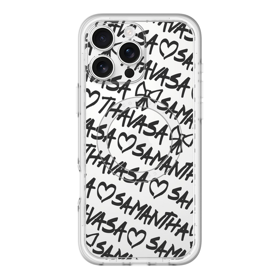 スリムプロテクションプレミアムケース with MagSafe［ Samantha Thavasa - スクリッタ - クリア ］