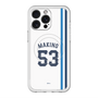 スリムプロテクションプレミアムケース with MagSafe［ 埼玉西武ライオンズ- #53 MAKINO - ホーム ］