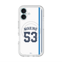 スリムプロテクションプレミアムケース with MagSafe［ 埼玉西武ライオンズ- #53 MAKINO - ホーム ］