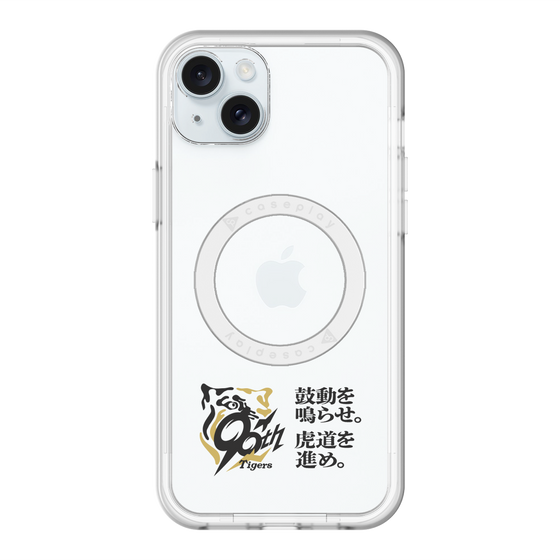 スリムプロテクションプレミアムケース with MagSafe［ 阪神タイガース - 90周年ロゴ - キャッチコピー ］