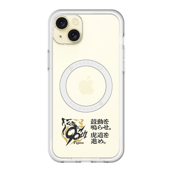 スリムプロテクションプレミアムケース with MagSafe［ 阪神タイガース - 90周年ロゴ - キャッチコピー ］