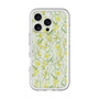 スリムプロテクションプレミアムケース with MagSafe［ 日比谷花壇 - DelicateGeometry - ライトグリーン ］