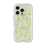 スリムプロテクションプレミアムケース with MagSafe［ 日比谷花壇 - DelicateGeometry - ライトグリーン ］
