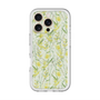 スリムプロテクションプレミアムケース with MagSafe［ 日比谷花壇 - DelicateGeometry - ライトグリーン ］