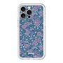 スリムプロテクションプレミアムケース with MagSafe［ 日比谷花壇 - FloralSymphony - ネイビー ］