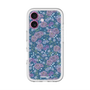スリムプロテクションプレミアムケース with MagSafe［ 日比谷花壇 - FloralSymphony - ネイビー ］