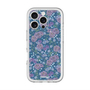 スリムプロテクションプレミアムケース with MagSafe［ 日比谷花壇 - FloralSymphony - ネイビー ］