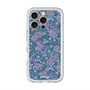 スリムプロテクションプレミアムケース with MagSafe［ 日比谷花壇 - FloralSymphony - ネイビー ］