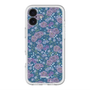 スリムプロテクションプレミアムケース with MagSafe［ 日比谷花壇 - FloralSymphony - ネイビー ］