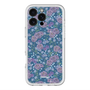 スリムプロテクションプレミアムケース with MagSafe［ 日比谷花壇 - FloralSymphony - ネイビー ］