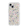 スリムプロテクションプレミアムケース with MagSafe［ 日比谷花壇 - FloralSymphony - ベージュ ］
