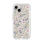 スリムプロテクションプレミアムケース with MagSafe［ 日比谷花壇 - FloralSymphony - ベージュ ］