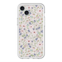 スリムプロテクションプレミアムケース with MagSafe［ 日比谷花壇 - FloralSymphony - ベージュ ］