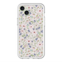 スリムプロテクションプレミアムケース with MagSafe［ 日比谷花壇 - FloralSymphony - ベージュ ］