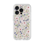 スリムプロテクションプレミアムケース with MagSafe［ 日比谷花壇 - FloralSymphony - ベージュ ］